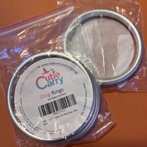 NWT Cutie Carry Sling Ring 3-Inch Dia Infant Mom Aluminum Wrap Sling NEW 4pieces